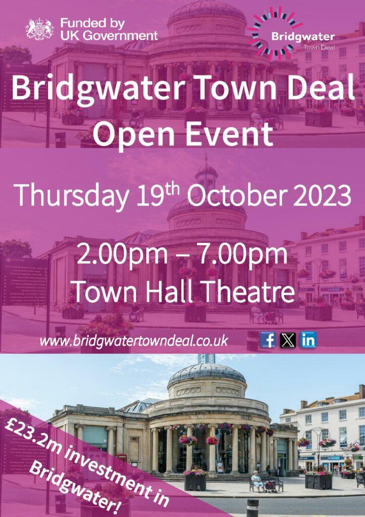 Bridgwater Town Deal Open Event Adv (short) page 001