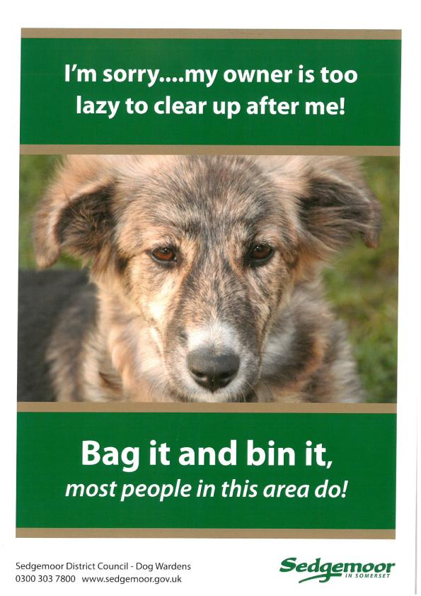 Clean up after your Dog - Westonzoyland Parish Council